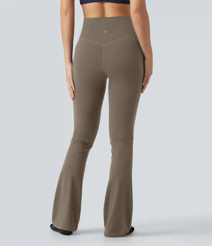 Halara UltraSculpt™ High Waisted Tummy Control Shaping Bootcut Yoga Leggings with Pockets