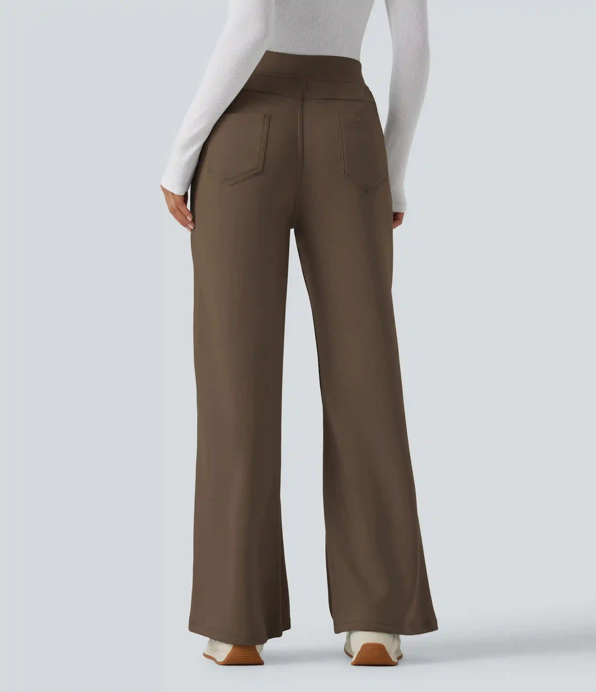 High Waisted Wide Leg Casual Sweatpants with Pockets
