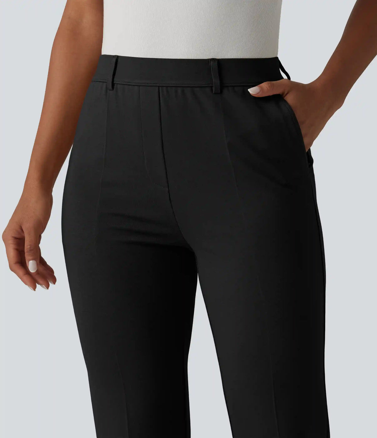 Halara Flex™ Mid Rise Work Bootcut Pants with Pockets