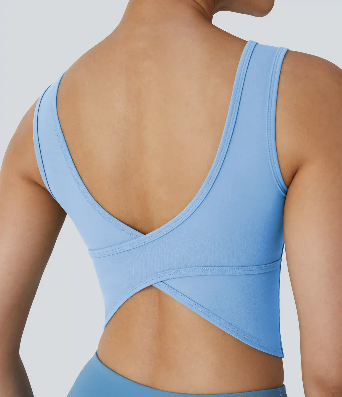 U Neck Crossover Barre Ballet Dance Tank Top A-D Cups