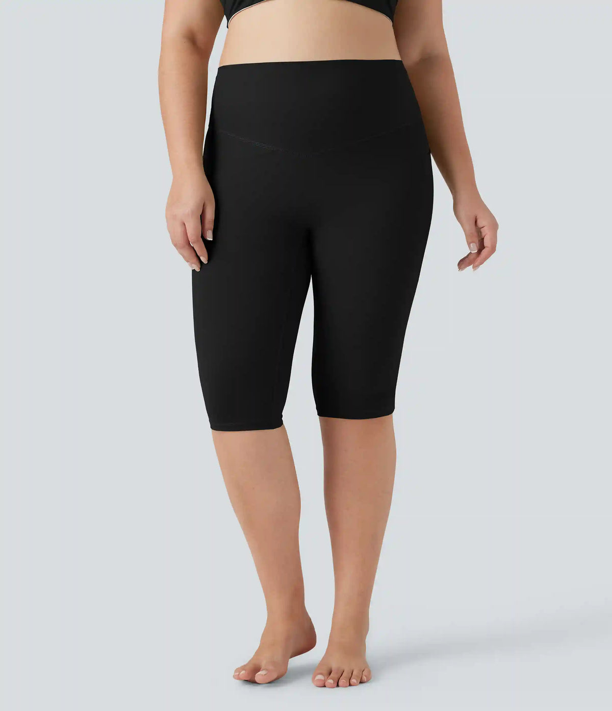 Halara UltraSculpt™ High Waisted Tummy Control Pedal Pusher Yoga Plus Size Leggings with Pockets