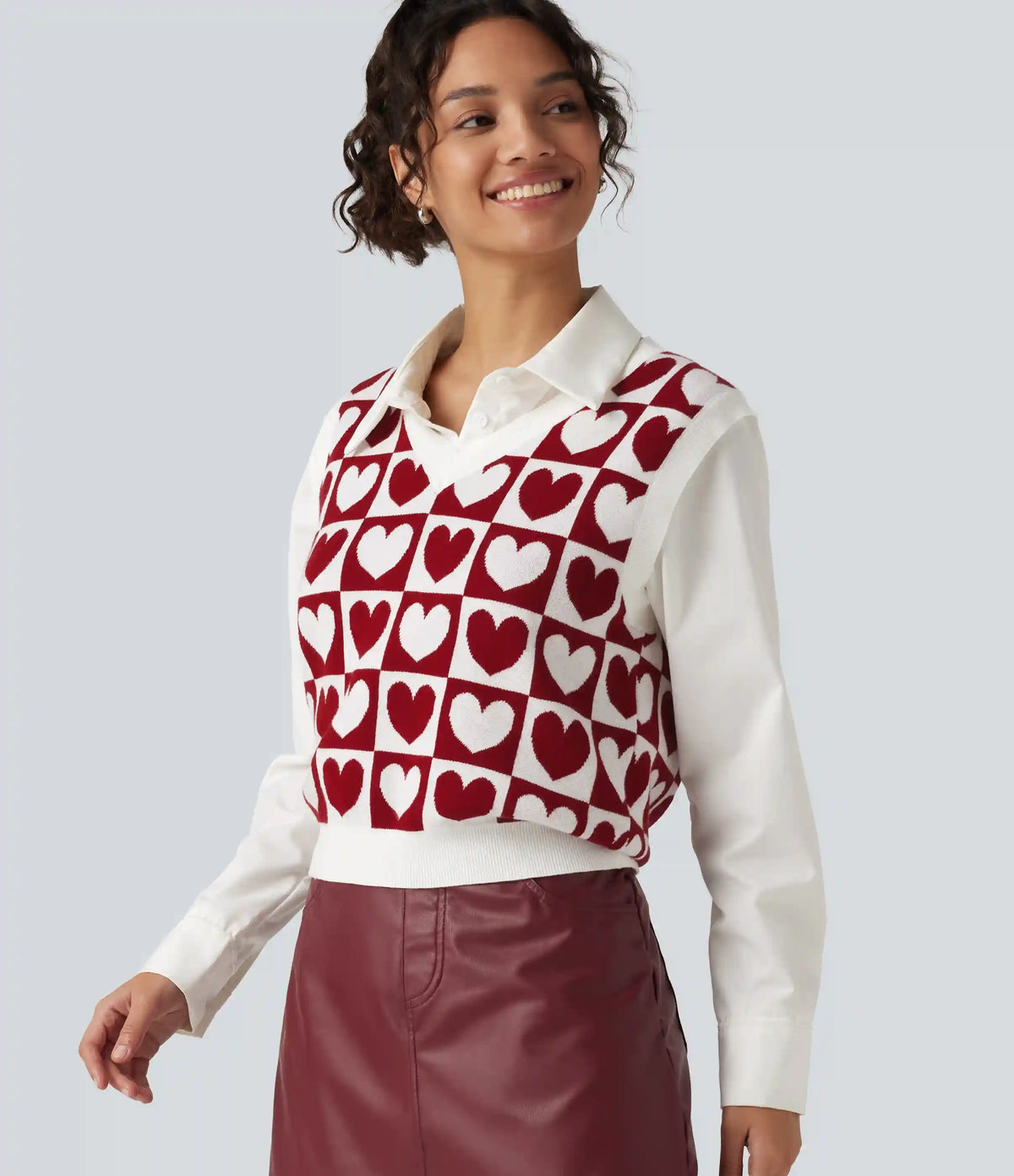 V Neck Casual Sweater Vests