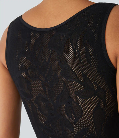 OneForm Seamless Flow Cut Out Cropped Casual Tank Top