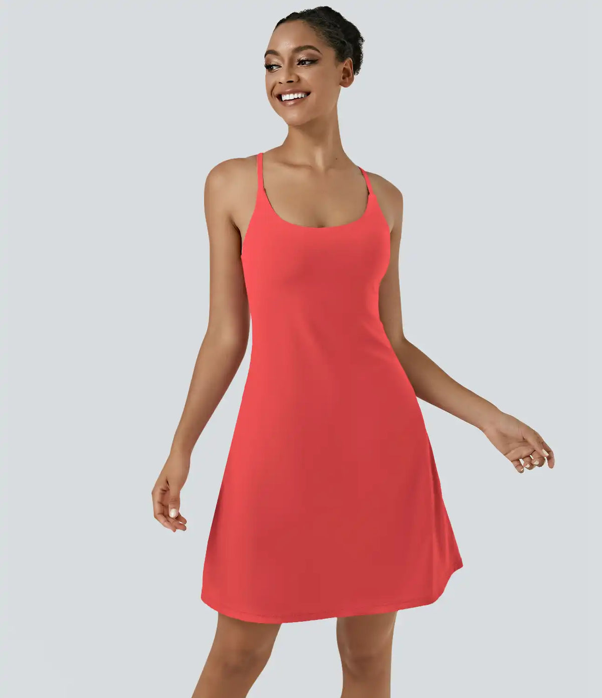 SoftlyZero™ Airy Cut Out 2-in-1 Pocket InstantCool Longer Active Dress
