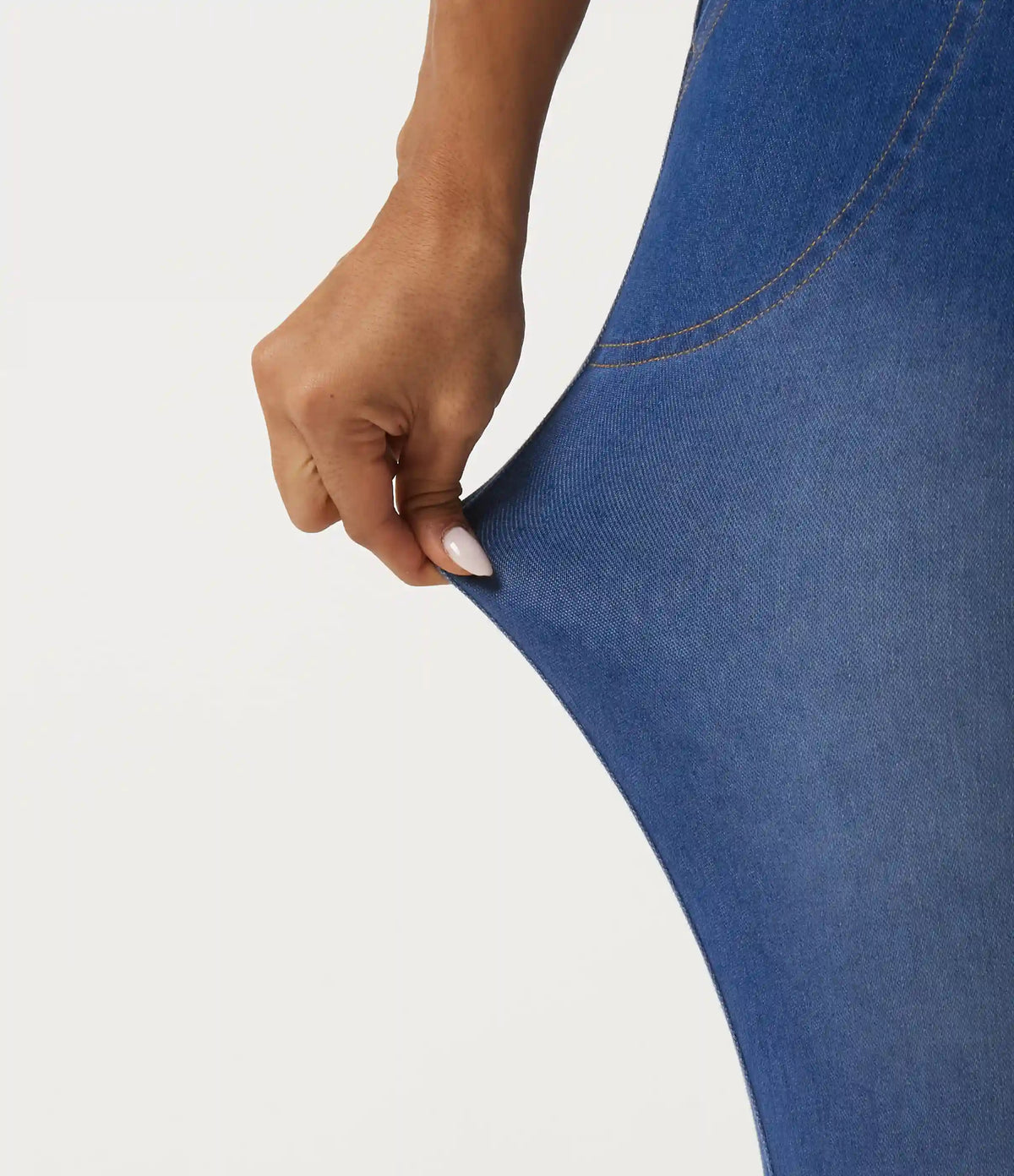 Halara Flex™ High Waisted Crossover Denim Casual Leggings with Pockets