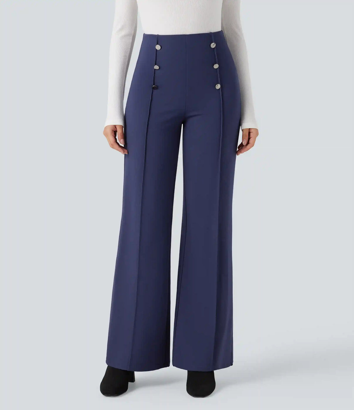 Halara Flex™ High Waisted Tummy Control Wide Leg Work Pants
