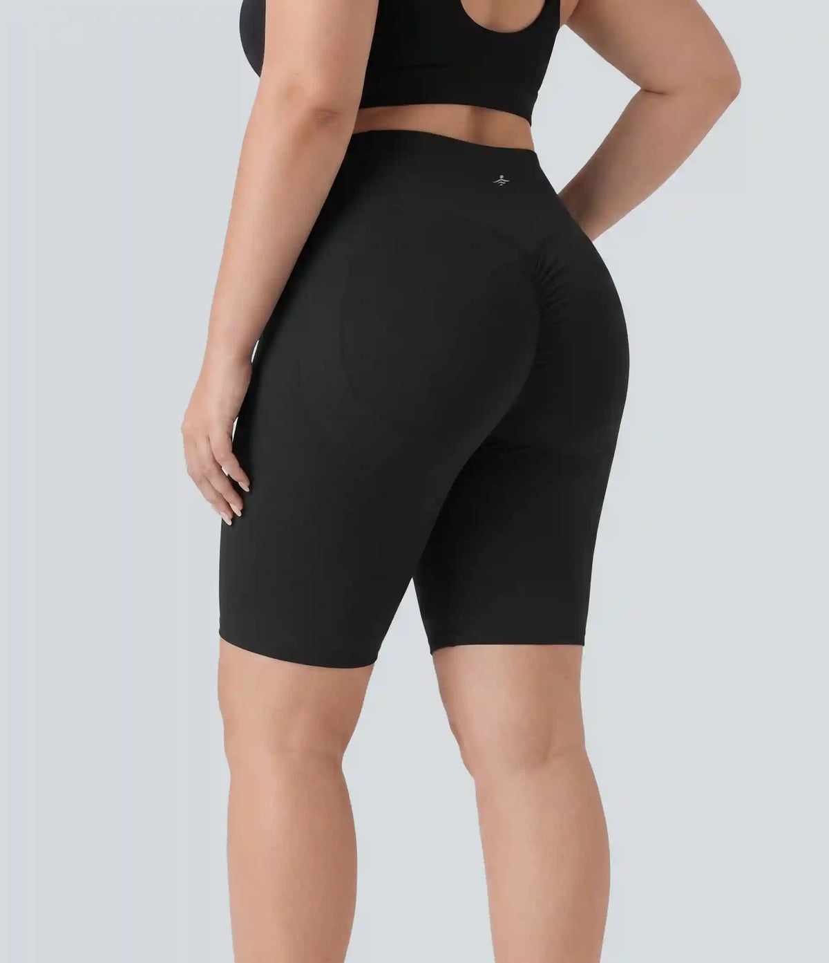 Plus Size Halara UltraSculpt™ High Waisted Scrunch Butt Lifting Tummy Control Shaping Training Biker Shorts 9'' with Pockets