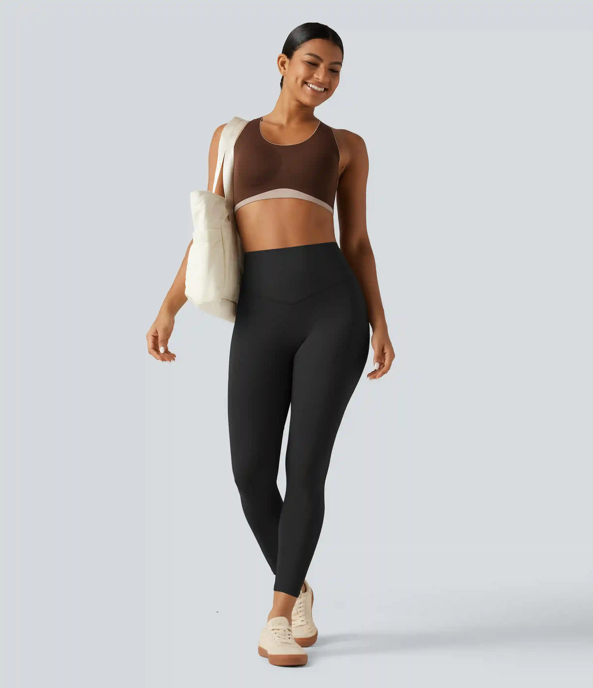 Halara UltraSculpt™ High Waisted Tummy Control Ruched Yoga Leggings with Pockets
