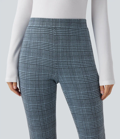 Halara Flex™ High Waisted Pocket Houndstooth Plaid Skinny Work Pants