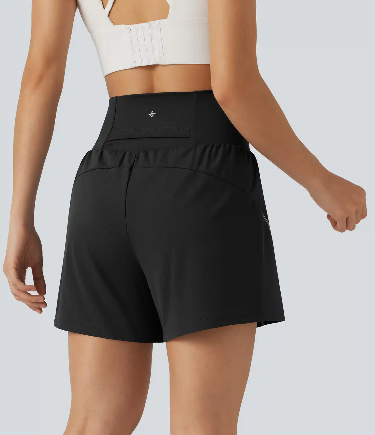 SoftlyZero™ Airy Reflective High Waisted 2-in-1 InstantCool Yoga Shorts 5'' with Pockets