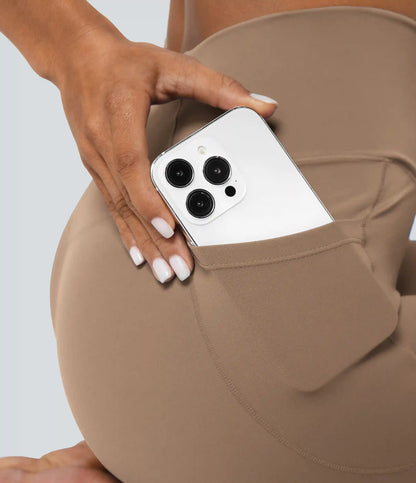 SoftlyZero™ Crossover Pocket Plain Leggings