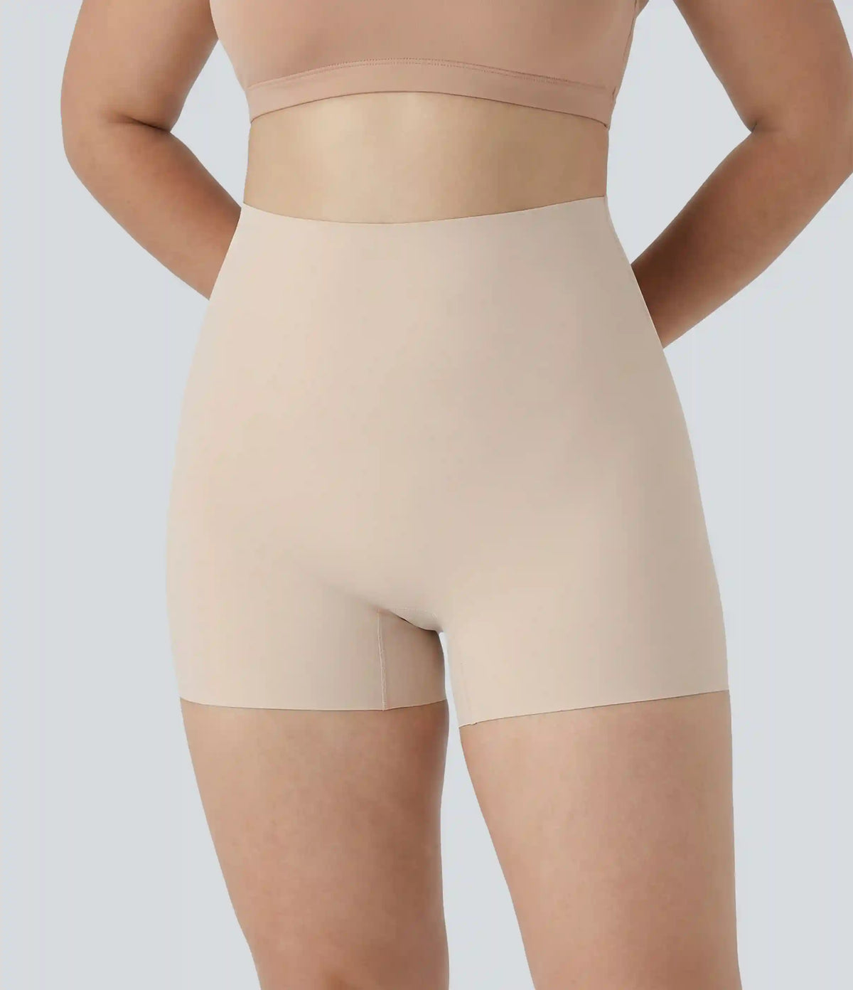 Plus Size High Stretch High Waisted Lounge Smooth Boy Shorts