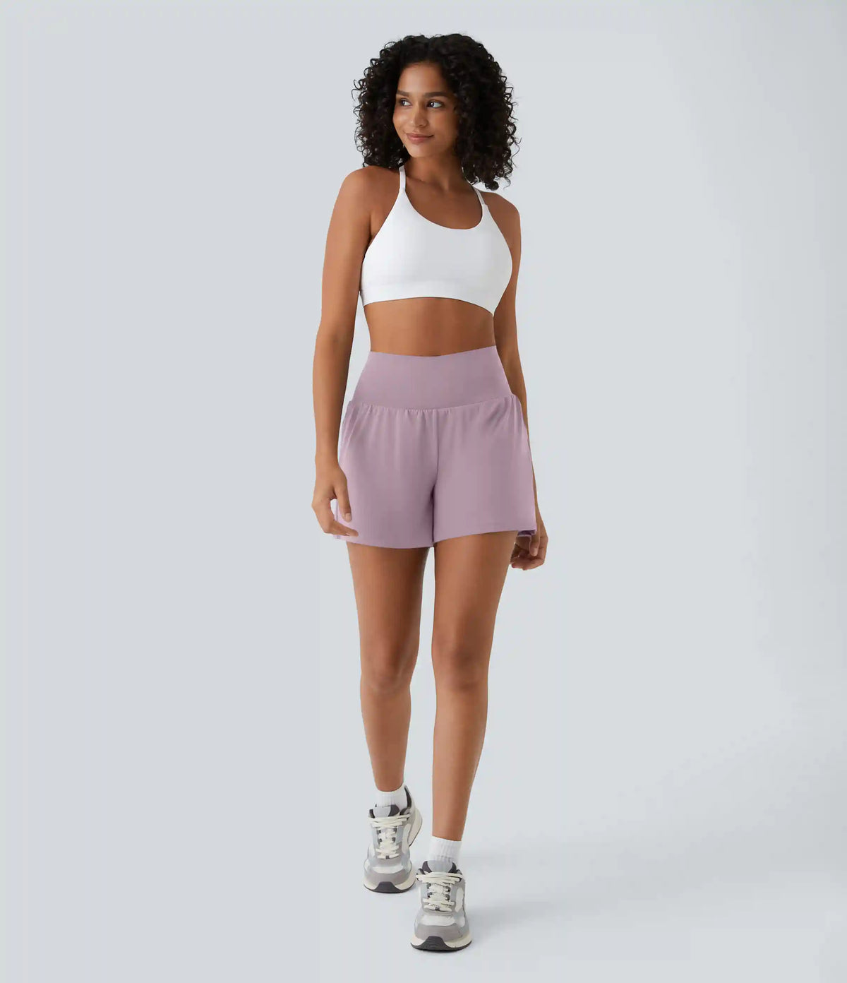 SoftlyZero™ Airy Super High Waisted 2-in-1 InstantCool Yoga Shorts 5'' with Pockets-Longer Length