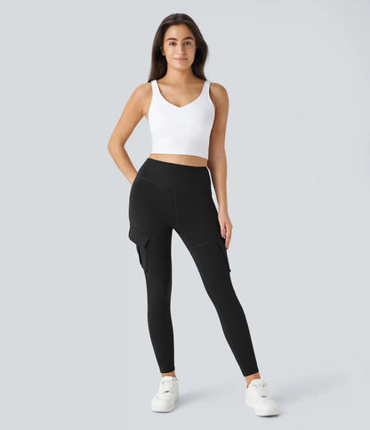 DayStretch High Waisted Cargo Pocket Skinny Yoga Leggings
