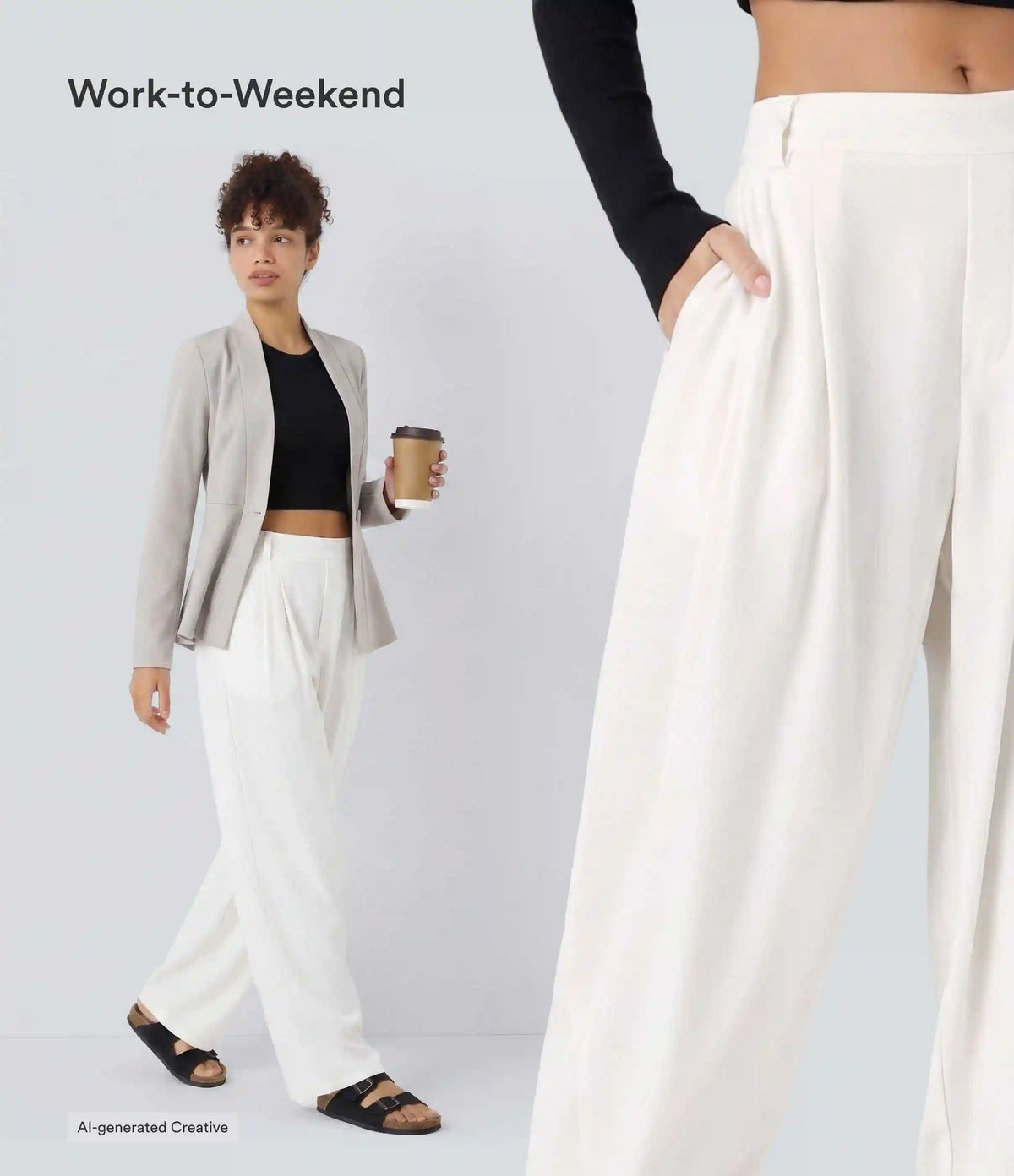 Mid Rise Pocket Barrel Leg Baggy Work Pants
