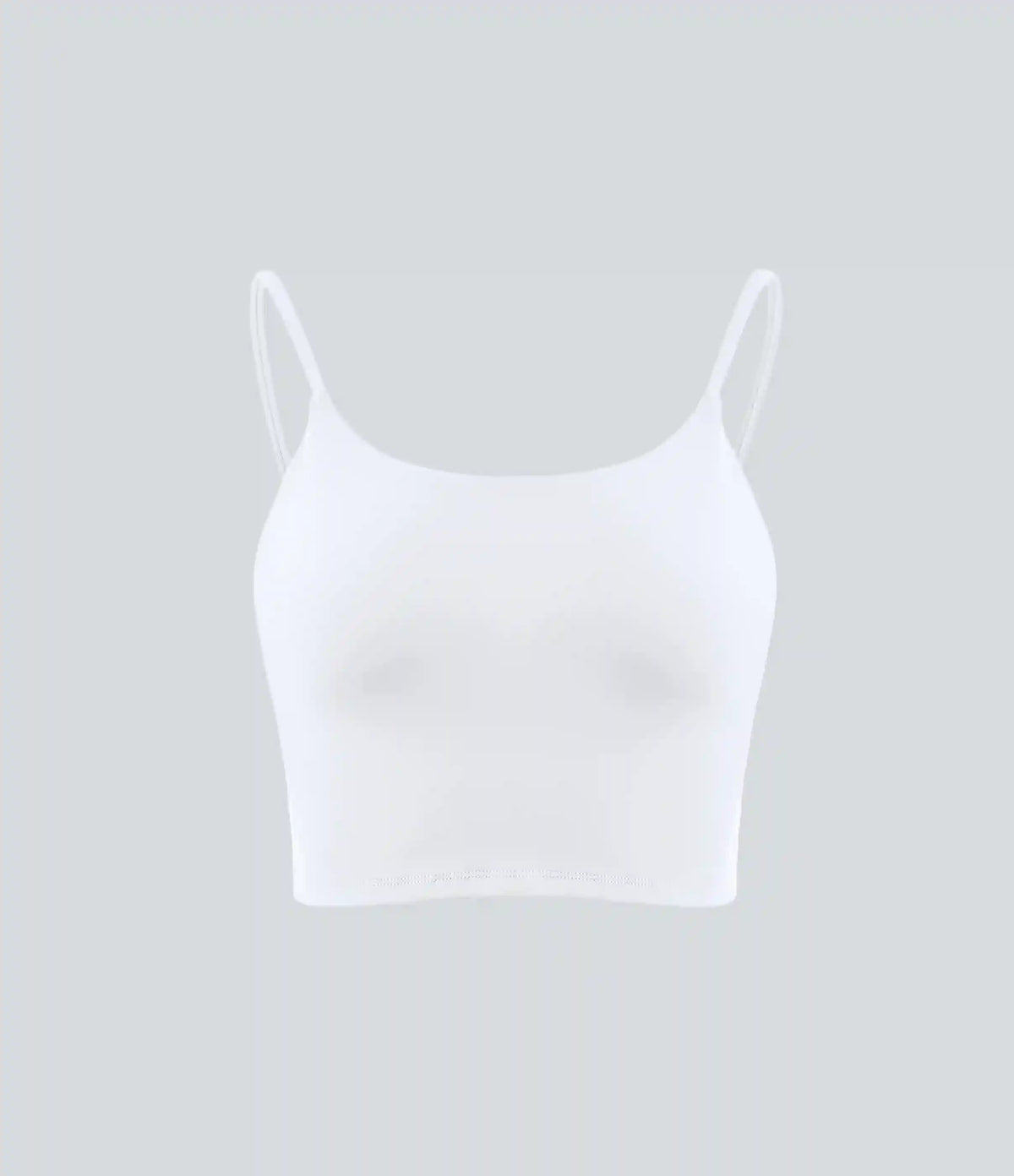 Basic Padded Workout Cropped Low Support Tank Top A-D Cups