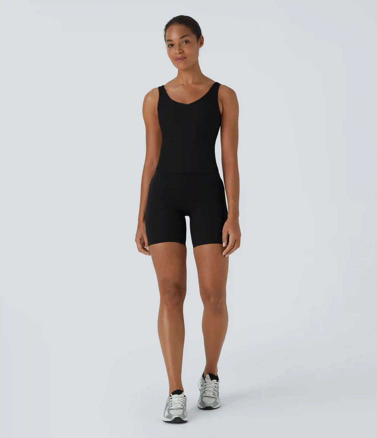 SoftlyZero™ Plush Padded V Neck Plain Tank Top