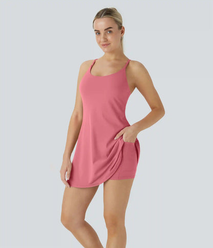 SoftlyZero™ Plush Backless Active Dress