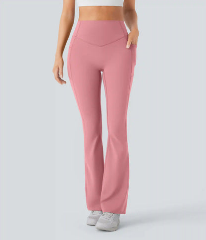 Halara UltraSculpt™ High Waisted Scrunch Butt Lifting Tummy Control Pocket Shaping Yoga Bootcut Leggings