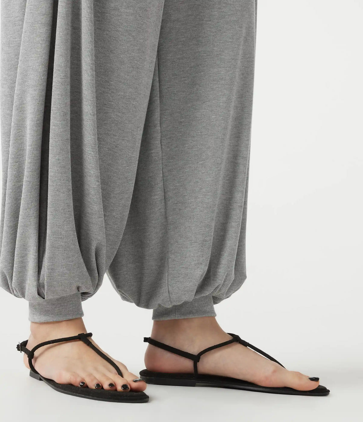 High Stretch Ribbed High Waisted Tummy Control Casual Joggers with Pockets
