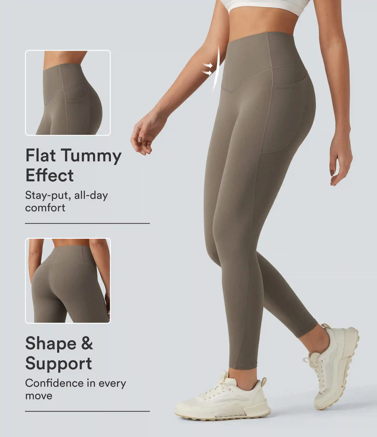 Halara UltraSculpt™ High Waisted Tummy Control Pocket Shaping Training Leggings
