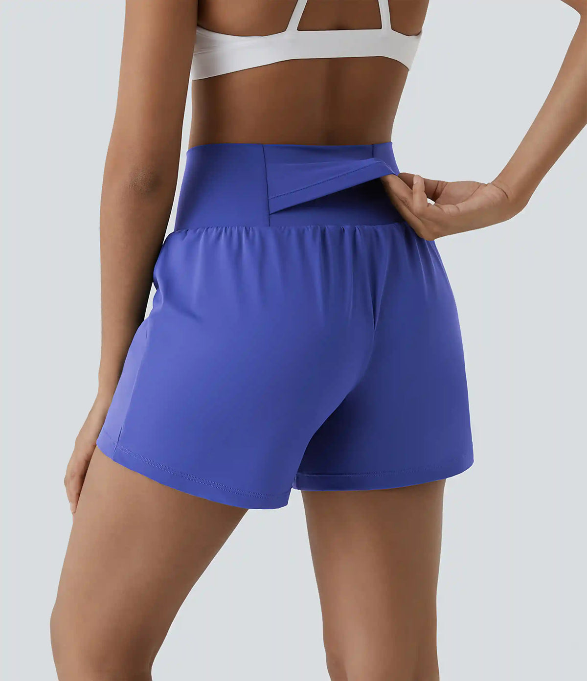 SoftlyZero™ Airy Super High Waisted 2-in-1 InstantCool Yoga Shorts 5'' with Pockets-Longer Length