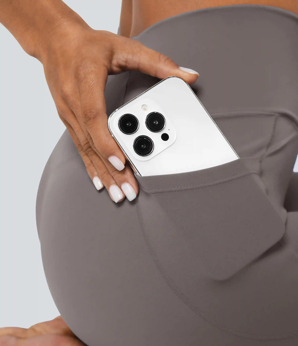 SoftlyZero™ Crossover Pocket Plain Leggings