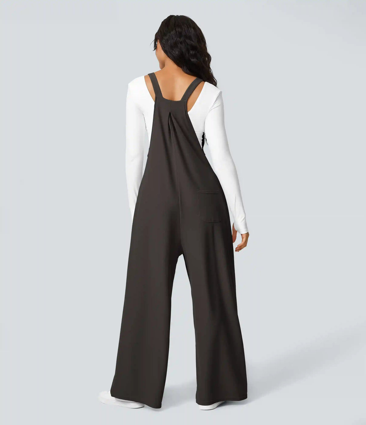 Pockets Waffle Casual Overalls