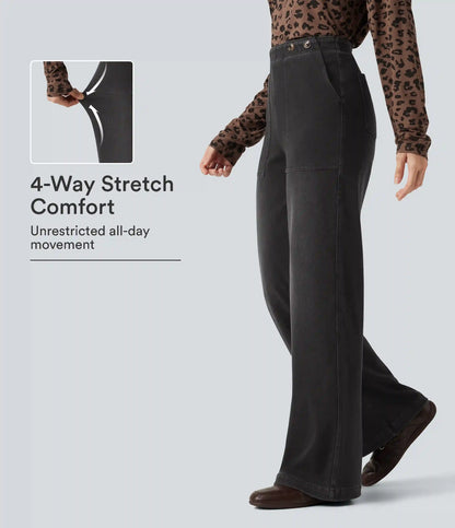 Halara Flex™ High Waisted Wide Leg Jeans with Pockets