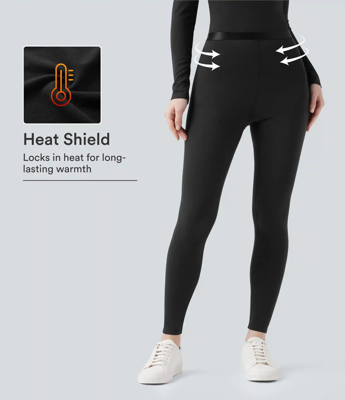 Halara HeatCore Mid Rise 7/8 Casual Warming Leggings