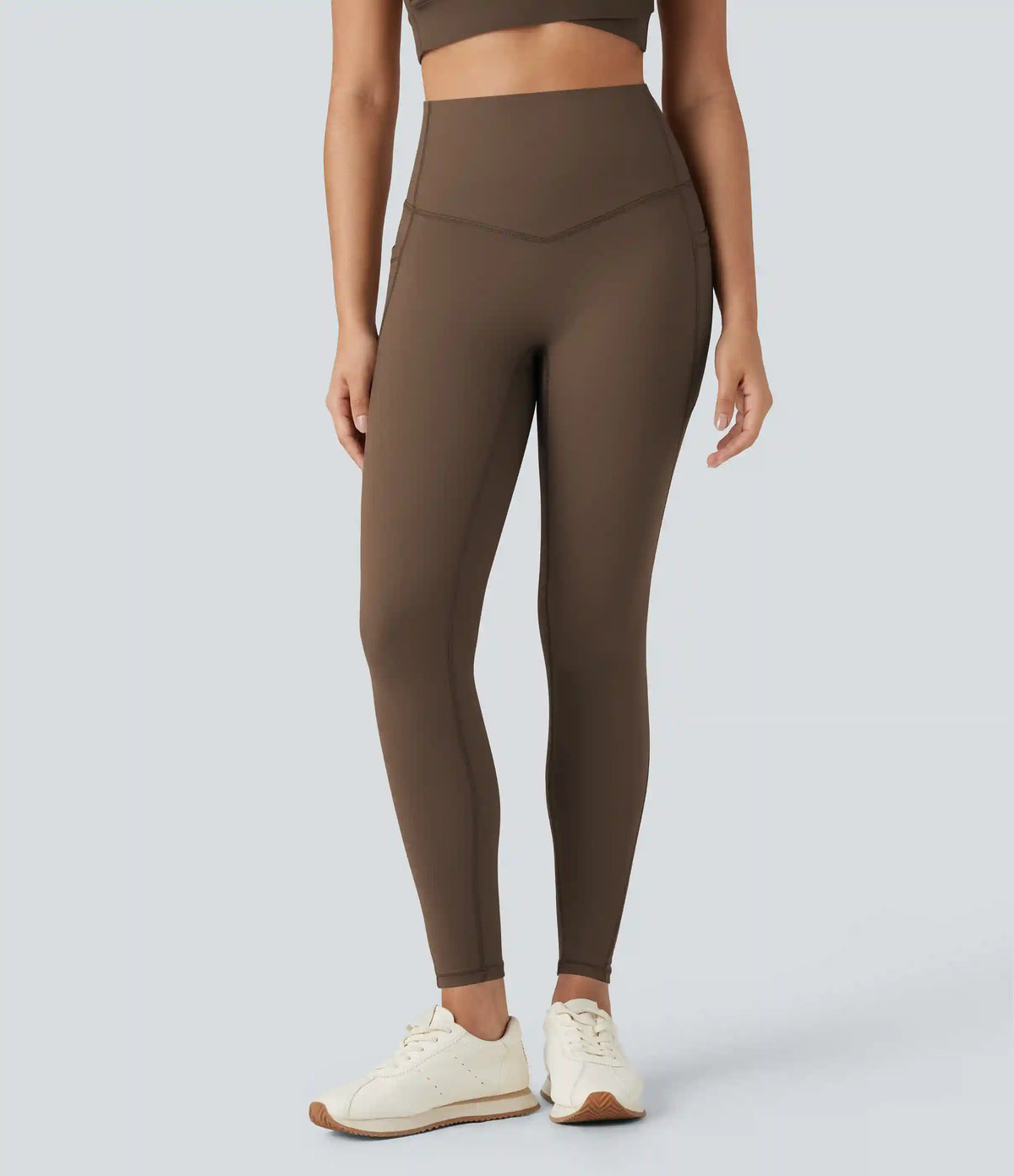 Halara Ultrasculpt™ Heat High Waisted Tummy Control Fleece Yoga Leggings with Pockets
