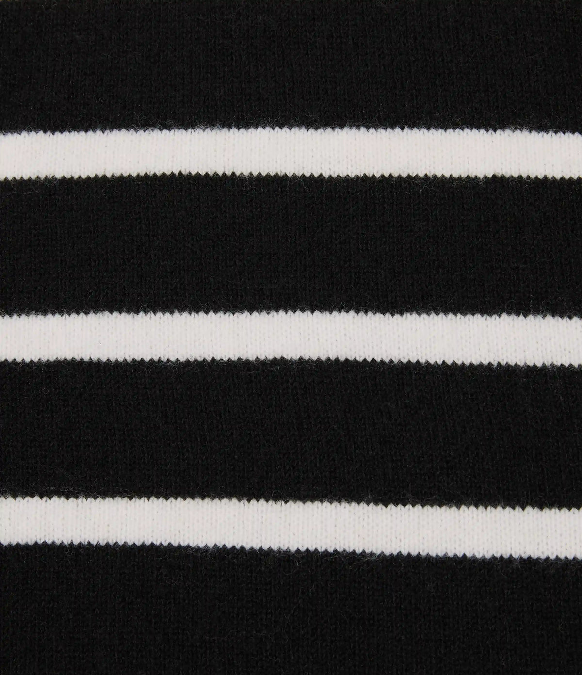 High Neck Long Sleeve Stripe Work Sweater