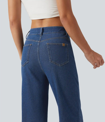 Halara Flex™ Mid Rise Casual Bootcut Jeans with Pockets