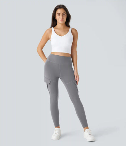 DayStretch High Waisted Cargo Pocket Skinny Yoga Leggings