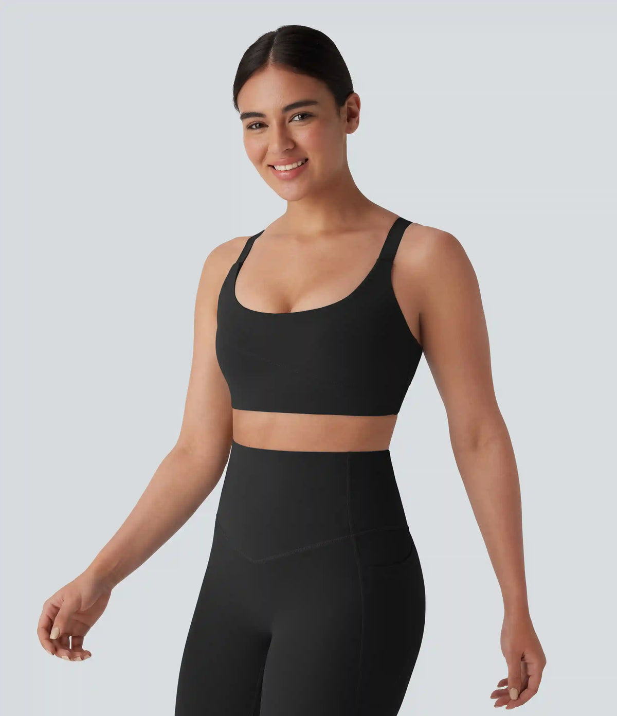Halara UltraSculpt™ Medium Support U Neck Workout Sports Bra A-D Cups