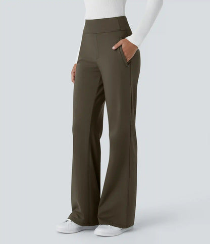 Halara Flex™ DayStretch Mid Rise Side Zipper Pocket Work Flare Pants
