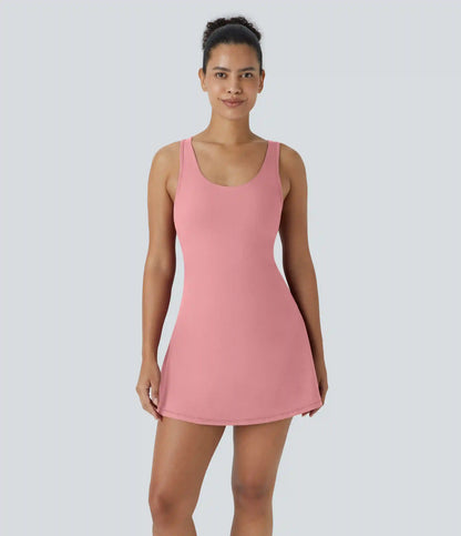 SoftlyZero™ Airy Racerback Cut Out 2-in-1 Pocket InstantCool Mini Tennis Active Dress