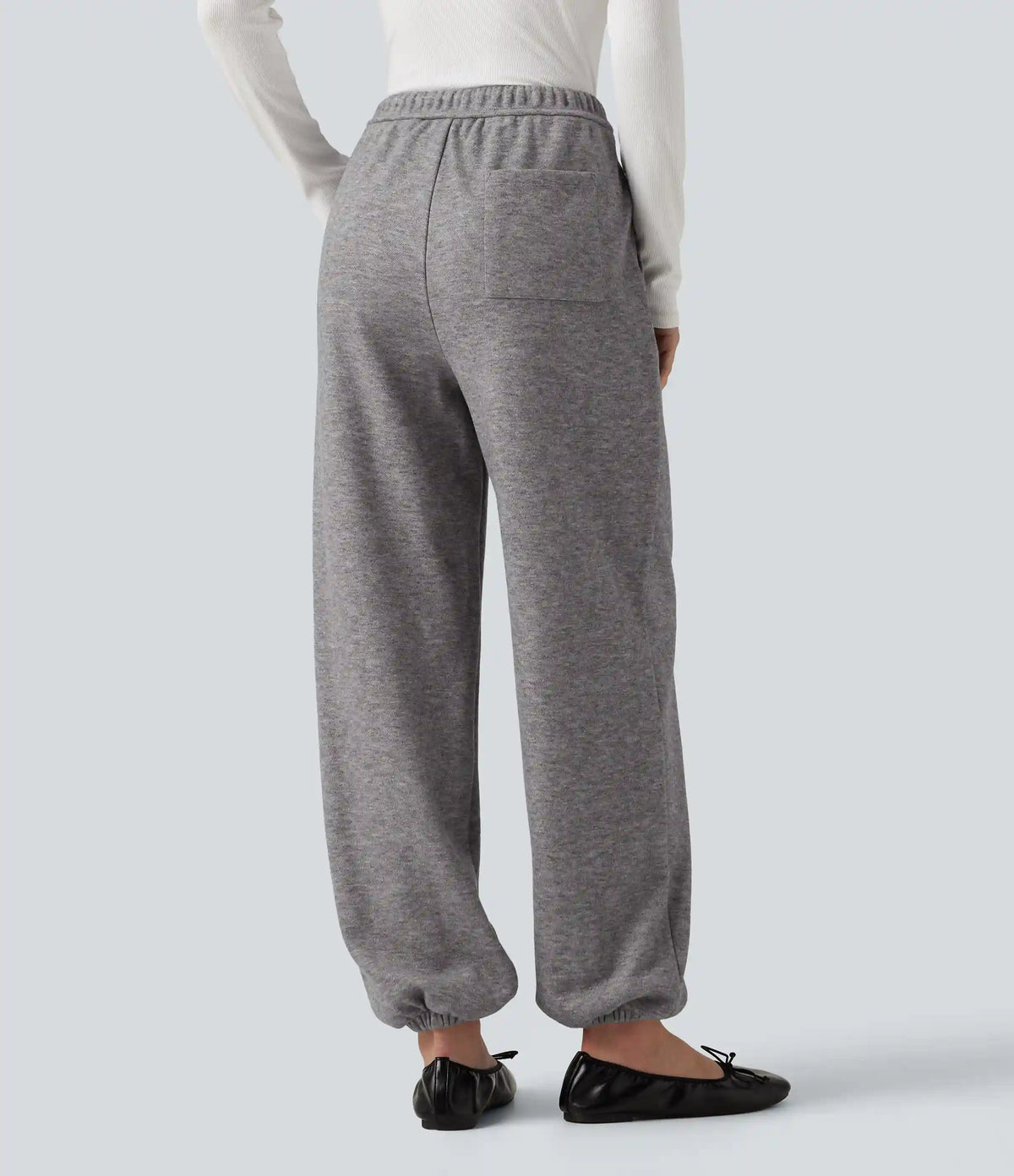 Mid Rise Drawstring Casual Sweatpants with Pockets