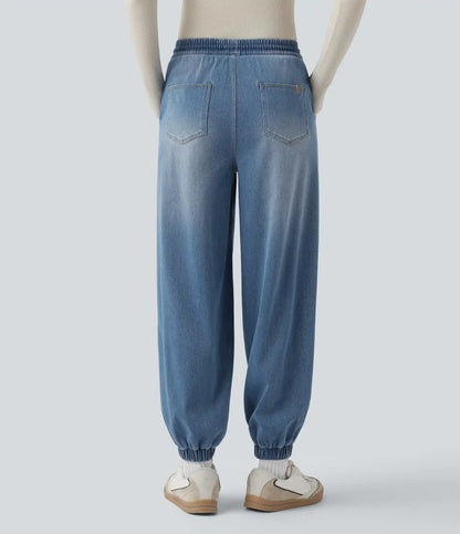 Halara Flex™ Mid Rise Drawstring Casual Sweatpants Jeans with Pockets