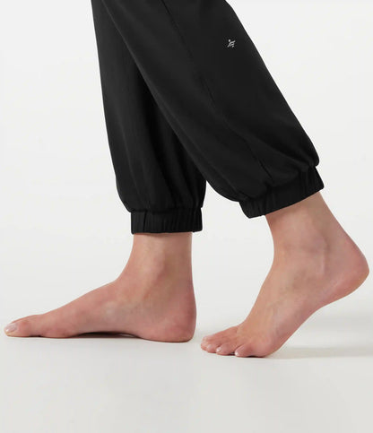 SoftlyZero™ High Waisted Contrast Lace Dance Balloon Joggers with Pockets