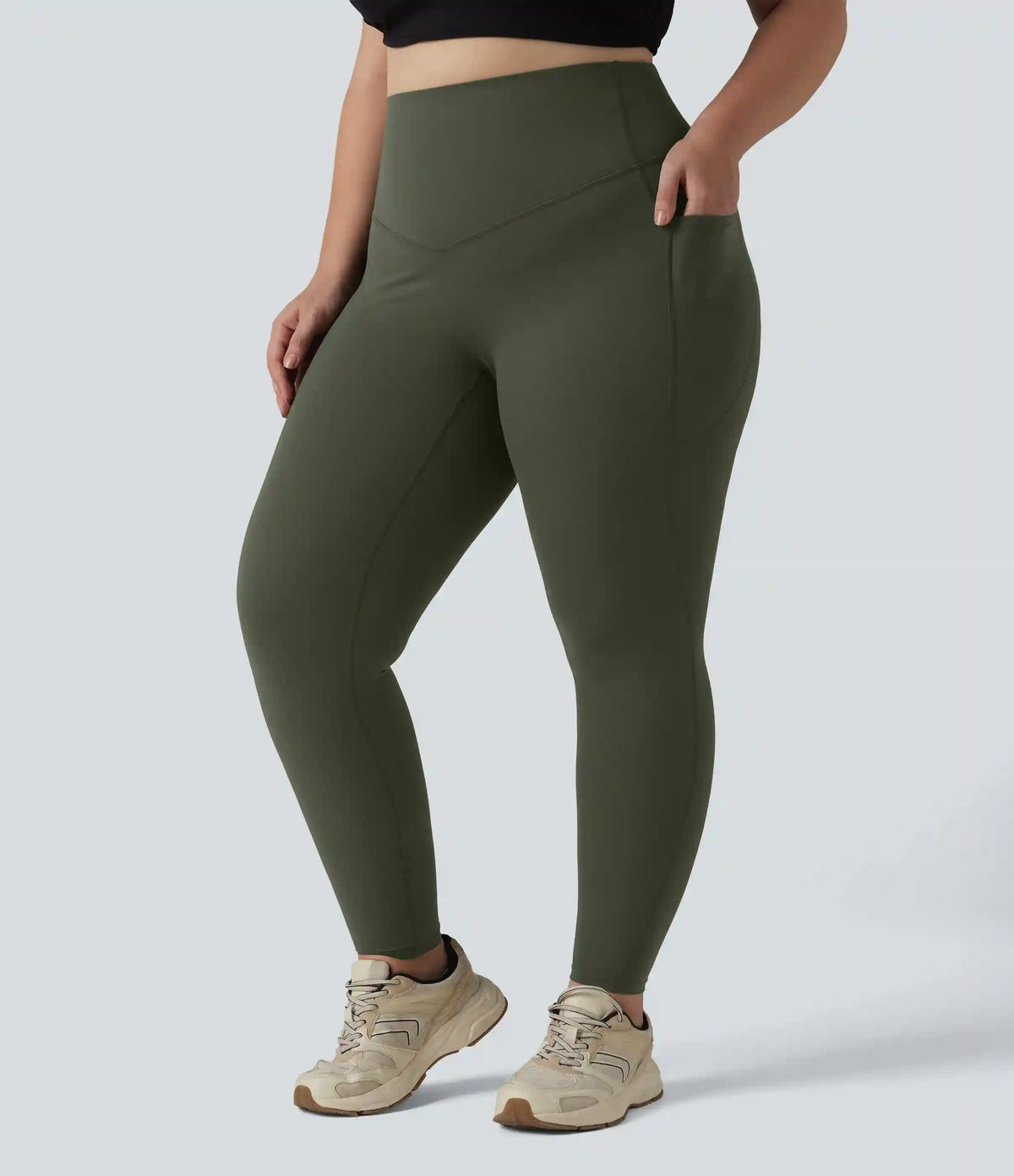 Halara UltraSculpt™ High Waisted Tummy Control Pocket Shaping Training Plus Size Leggings