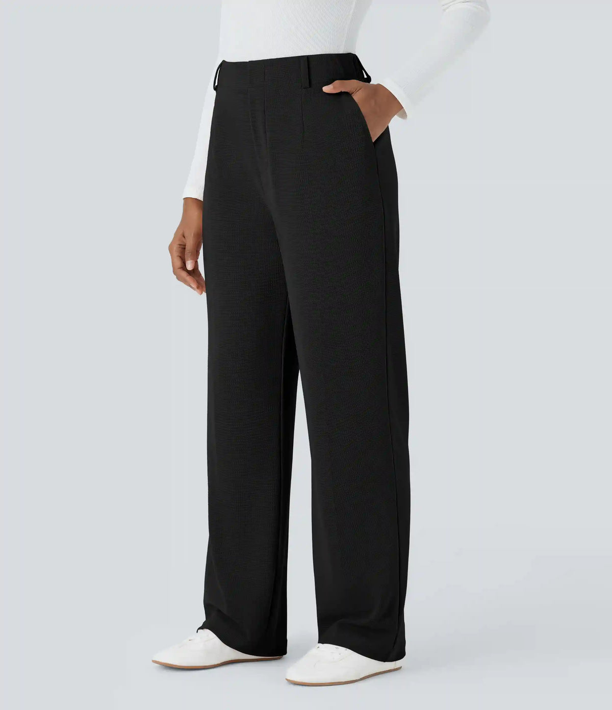 Halara Flex™ High Waisted Pocket Waffle Work Pants