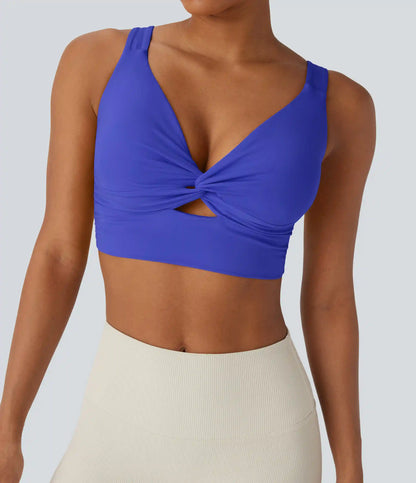 SoftlyZero™ Airy Low Support Cut Out InstantCool Yoga Sports Bra DD-F Cups