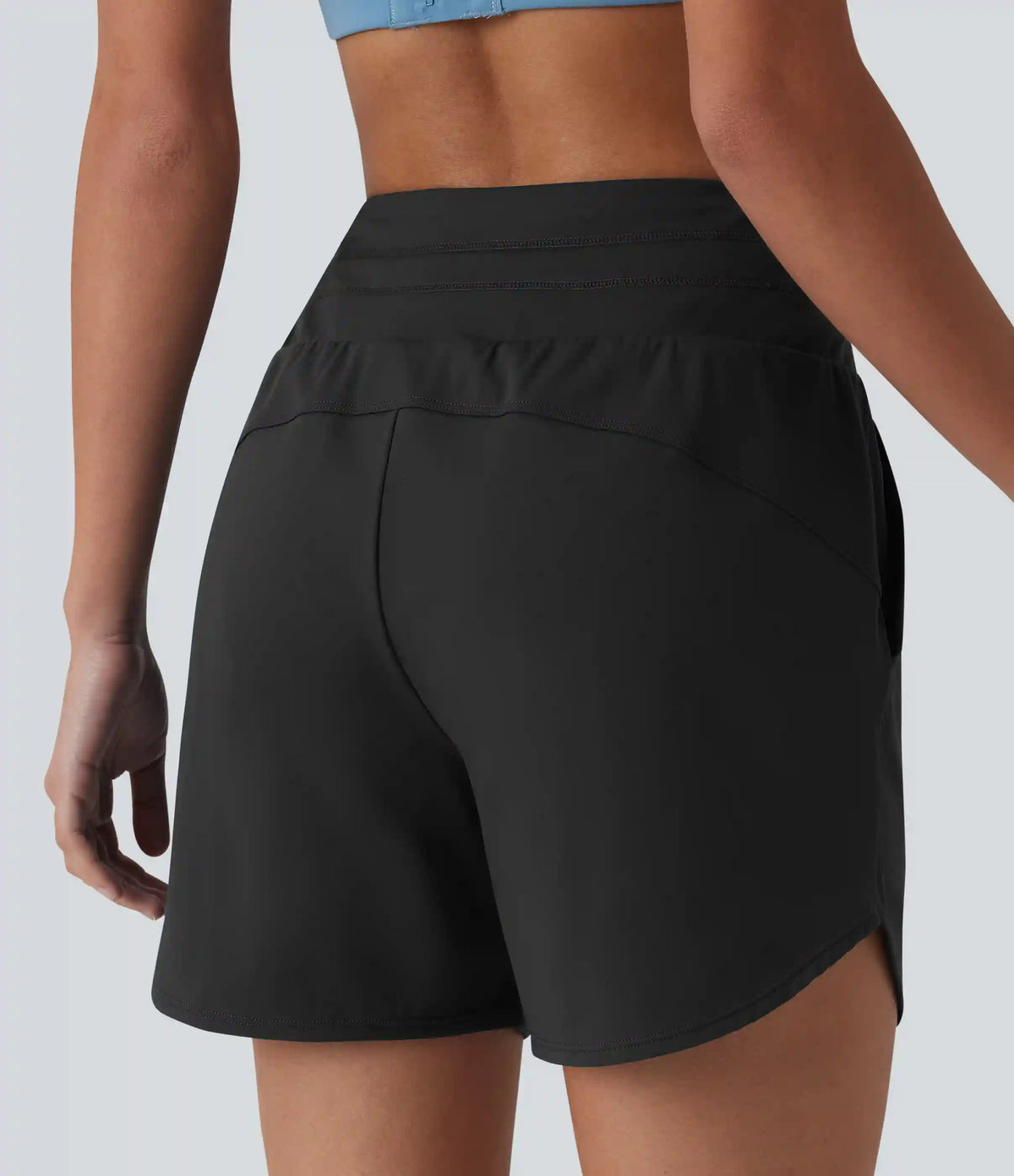 SoftlyZero™ Airy High Waisted Drawstring 2-in-1 InstantCool Running Shorts with Pockets