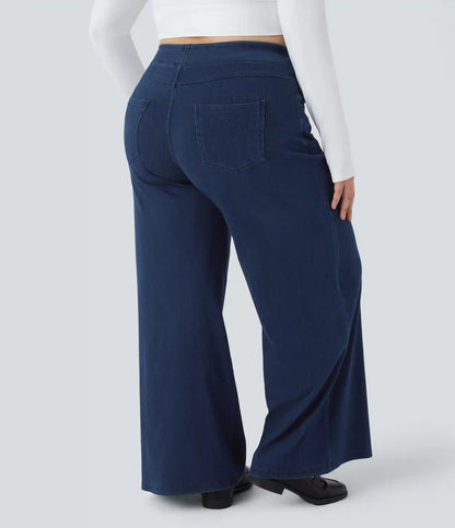 Halara Flex™ High Waisted Pockets Baggy Wide Leg Loose Casual Plus Size Jeans