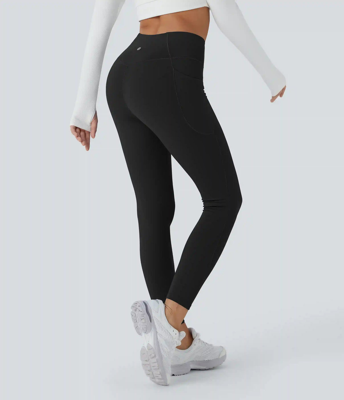 SoftlyZero™ Plush Thermal High Waisted Pocket Skinny 7/8 Yoga Leggings