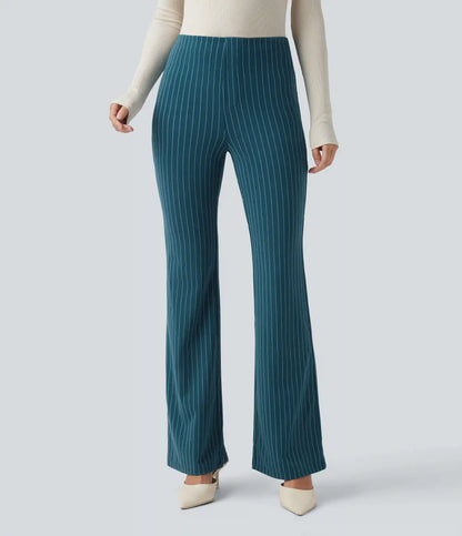 Halara Flex™ High Waisted Striped Work Flare Pants with Pockets