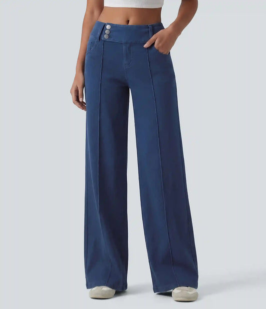 Halara Flex™ Low Rise Straight Leg Colorful Work Jeans with Pockets