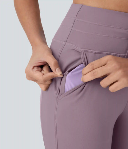 SoftlyZero™ Plush High Waisted Drawstring Pocket Yoga Pedal Pusher Joggers