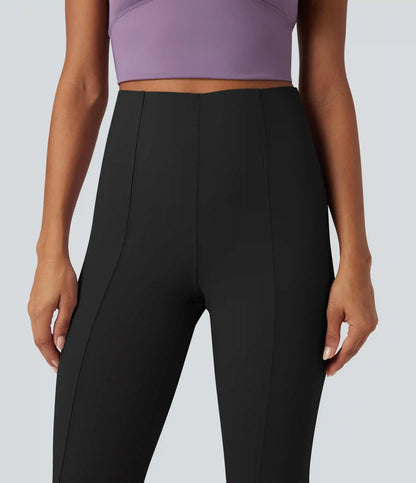 High Waisted Tummy Control Bootcut Casual Pants with Pocket